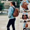 Mochila de Cuero Vintage - Imagen 9