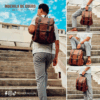 Mochila de Cuero Vintage - Imagen 7