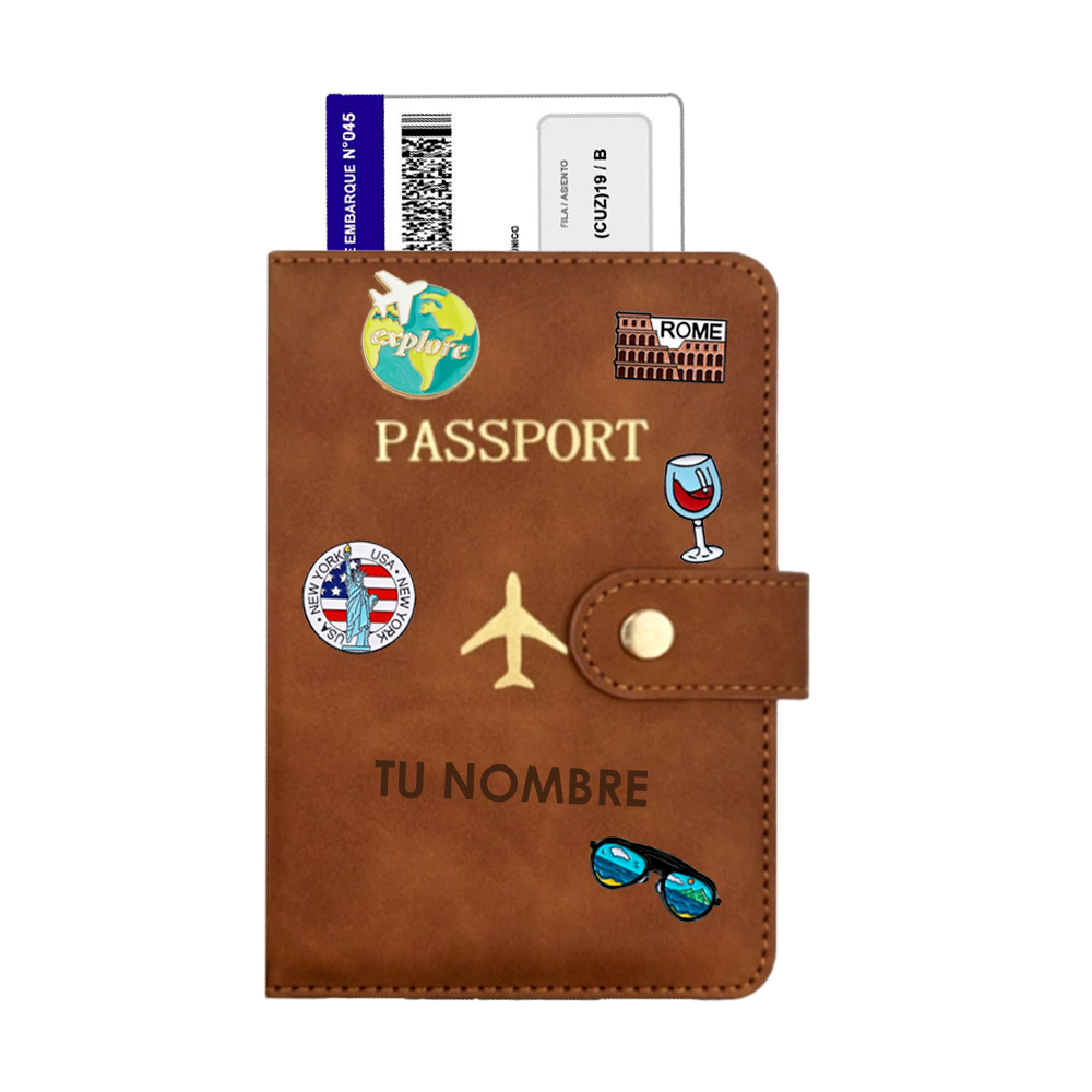 Porta Pasaporte Personalizado